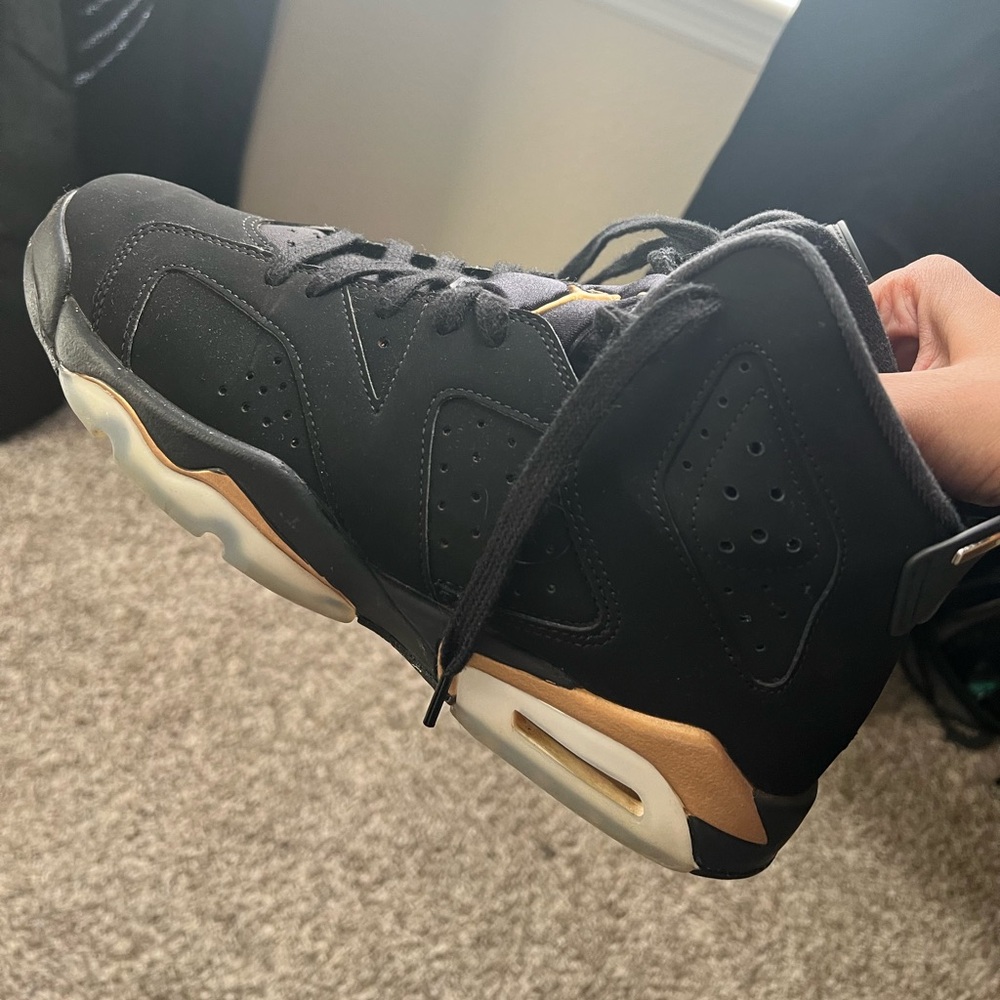 Black and Gold Jordan Retro 6